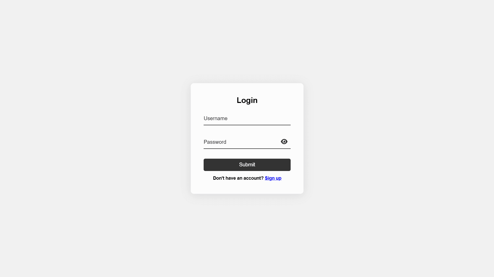 Project: Login